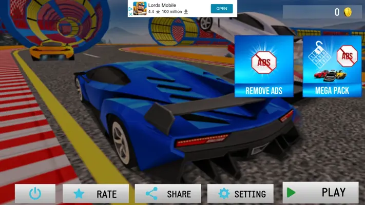 Racing Car Stunts On Impossible Tracks android App screenshot 0